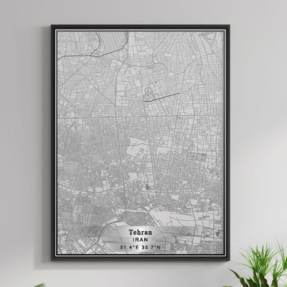 ROAD MAP OF TEHRAN, IRAN BY MAPBAKES