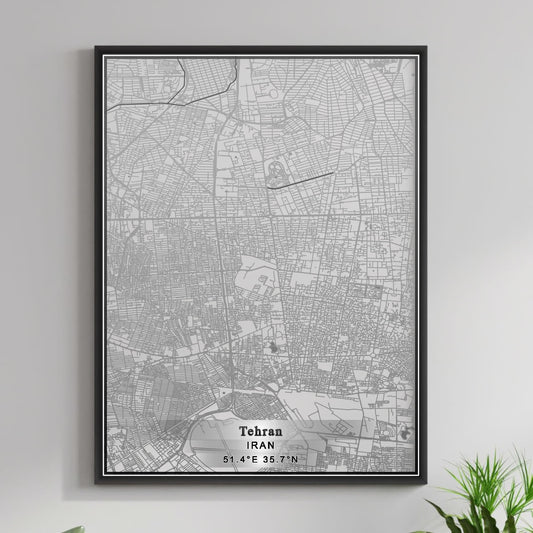 ROAD MAP OF TEHRAN, IRAN BY MAPBAKES