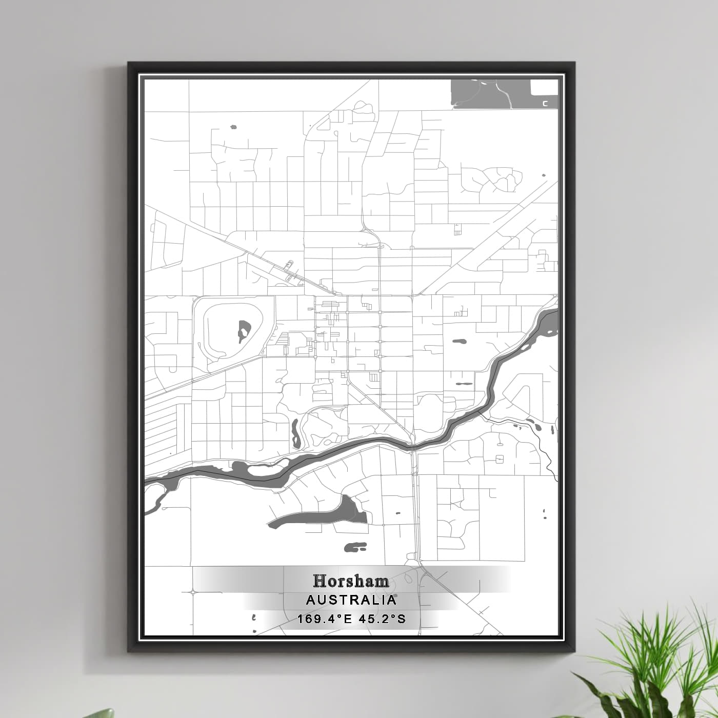 ROAD MAP OF HORSHAM, AUSTRALIA BY MAPBAKES