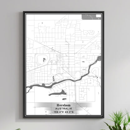 ROAD MAP OF HORSHAM, AUSTRALIA BY MAPBAKES