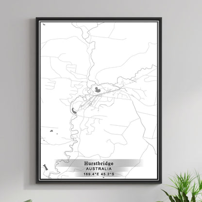 ROAD MAP OF HURSTBRIDGE, AUSTRALIA BY MAPBAKES