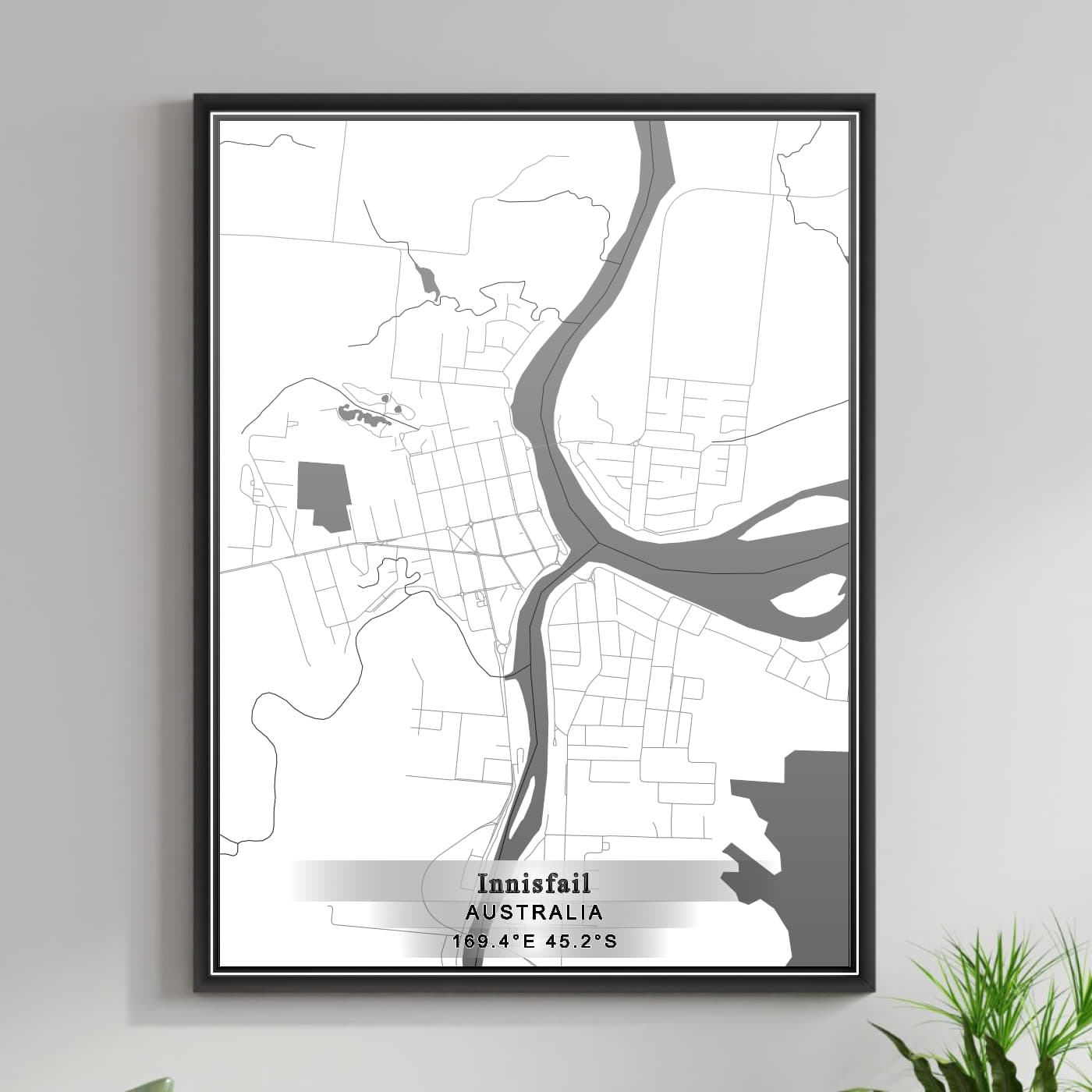 ROAD MAP OF INNISFAIL, AUSTRALIA BY MAPBAKES