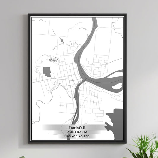 ROAD MAP OF INNISFAIL, AUSTRALIA BY MAPBAKES