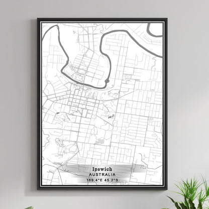 ROAD MAP OF IPSWICH, AUSTRALIA BY MAPBAKES