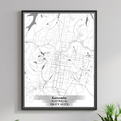 ROAD MAP OF KATOOMBA, AUSTRALIA BY MAPBAKES