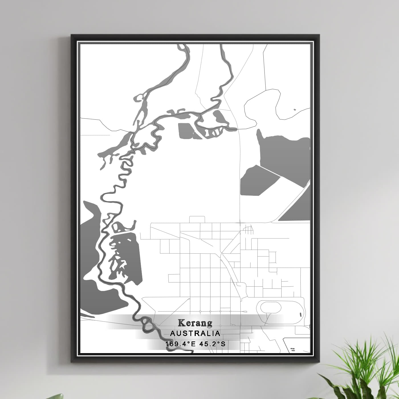 ROAD MAP OF KERANG, AUSTRALIA BY MAPBAKES