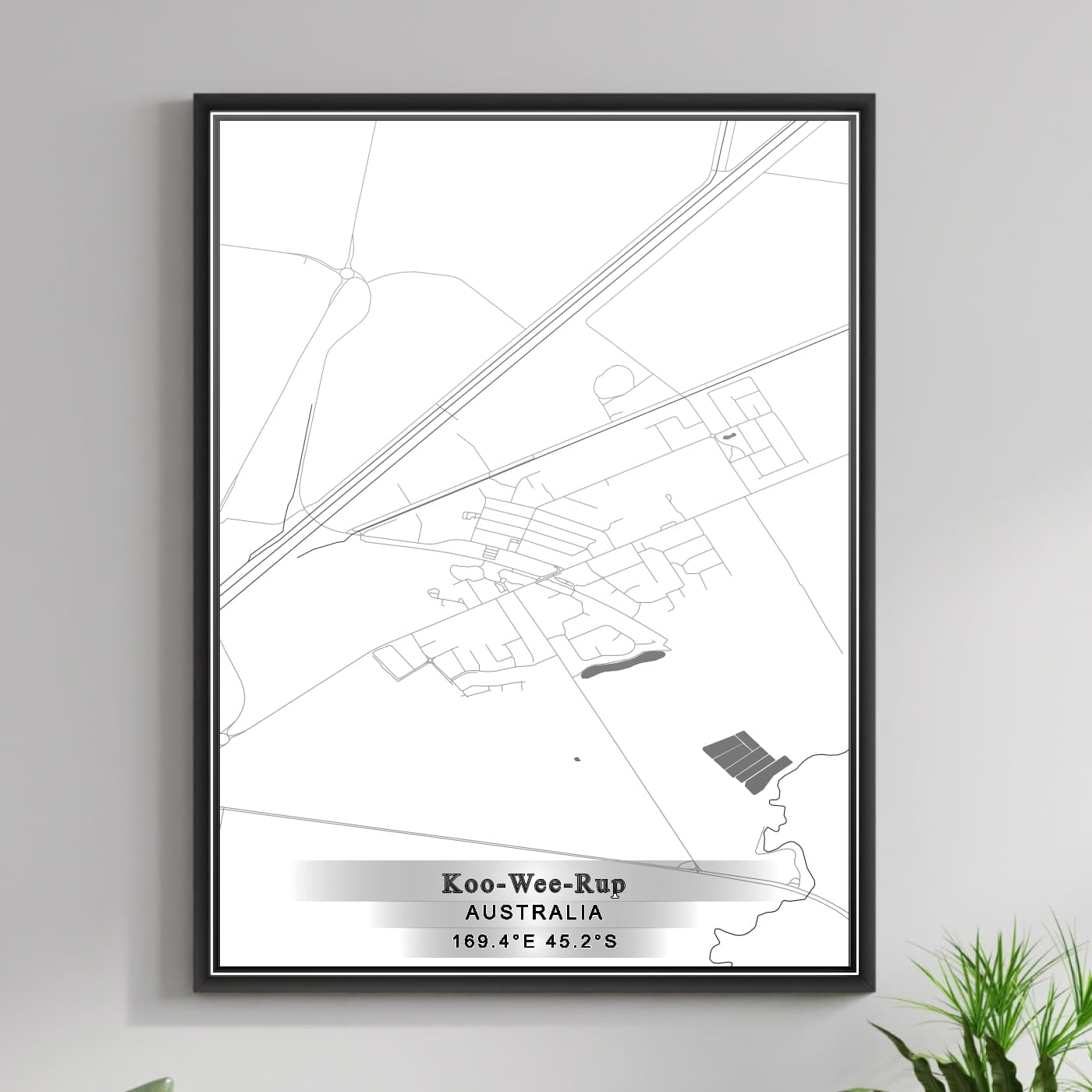 ROAD MAP OF KOO WEE RUP, AUSTRALIA BY MAPBAKES