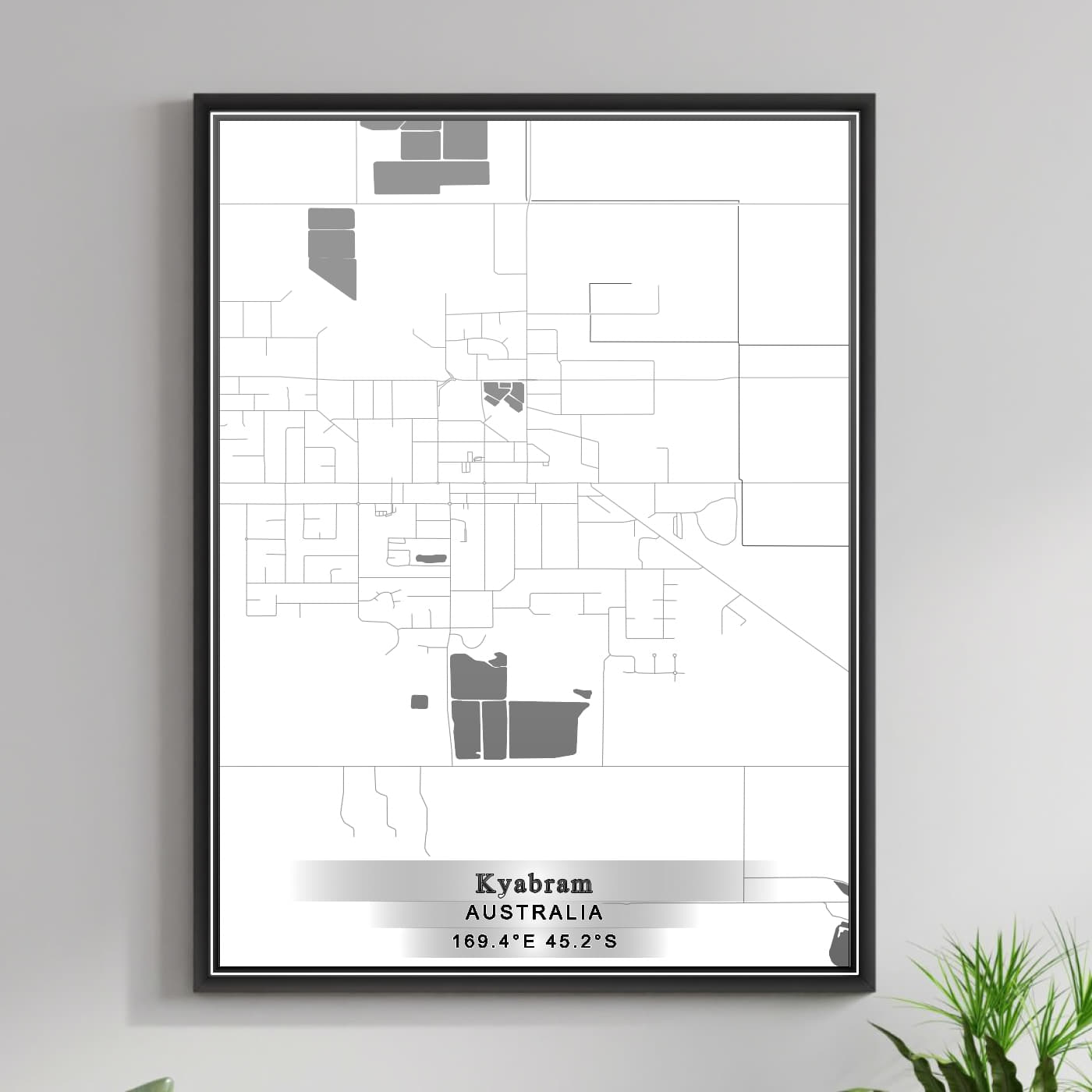 ROAD MAP OF KYABRAM, AUSTRALIA BY MAPBAKES