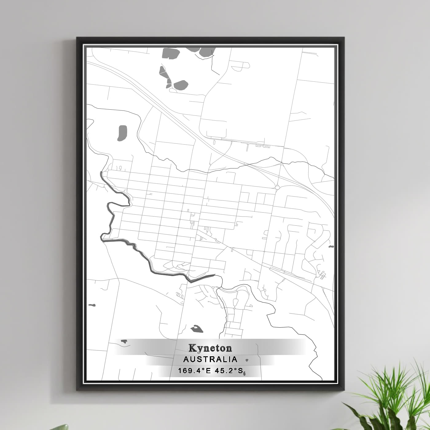 ROAD MAP OF KYNETON, AUSTRALIA BY MAPBAKES