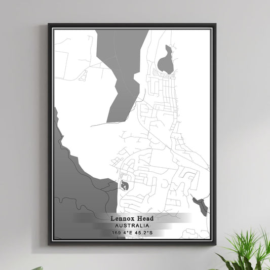 ROAD MAP OF LENNOX HEAD, AUSTRALIA BY MAPBAKES