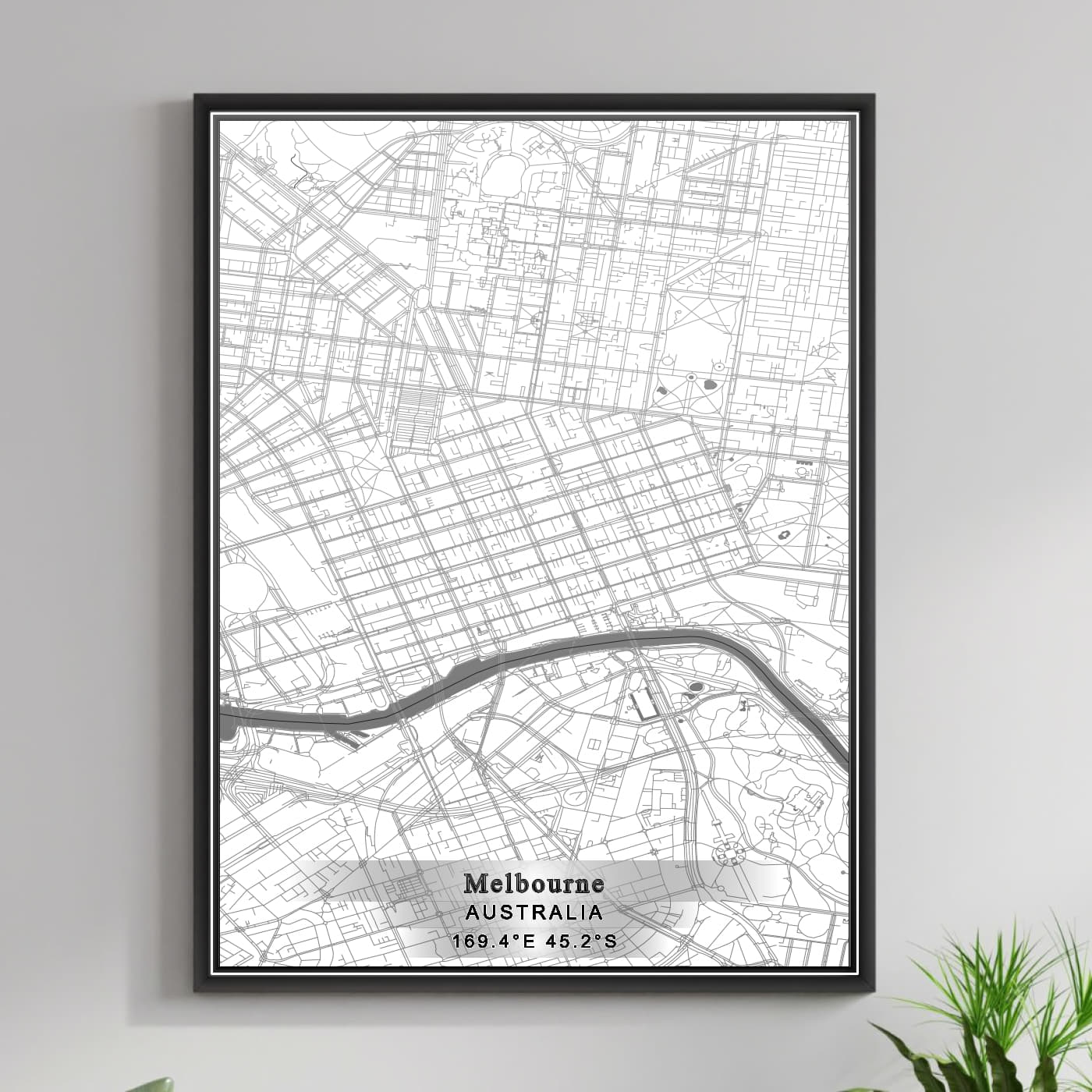 ROAD MAP OF MELBOURNE, AUSTRALIA BY MAPBAKES