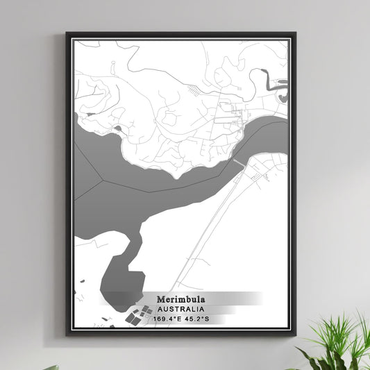 ROAD MAP OF MERIMBULA, AUSTRALIA BY MAPBAKES