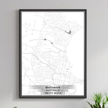 ROAD MAP OF MOLLYMOOK, AUSTRALIA BY MAPBAKES