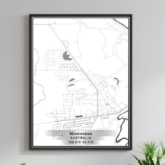 ROAD MAP OF MOOROOPNA, AUSTRALIA BY MAPBAKES