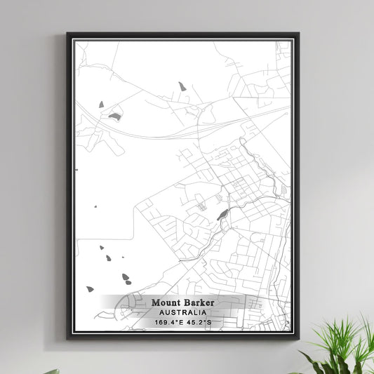 ROAD MAP OF MOUNT BARKER, AUSTRALIA BY MAPBAKES