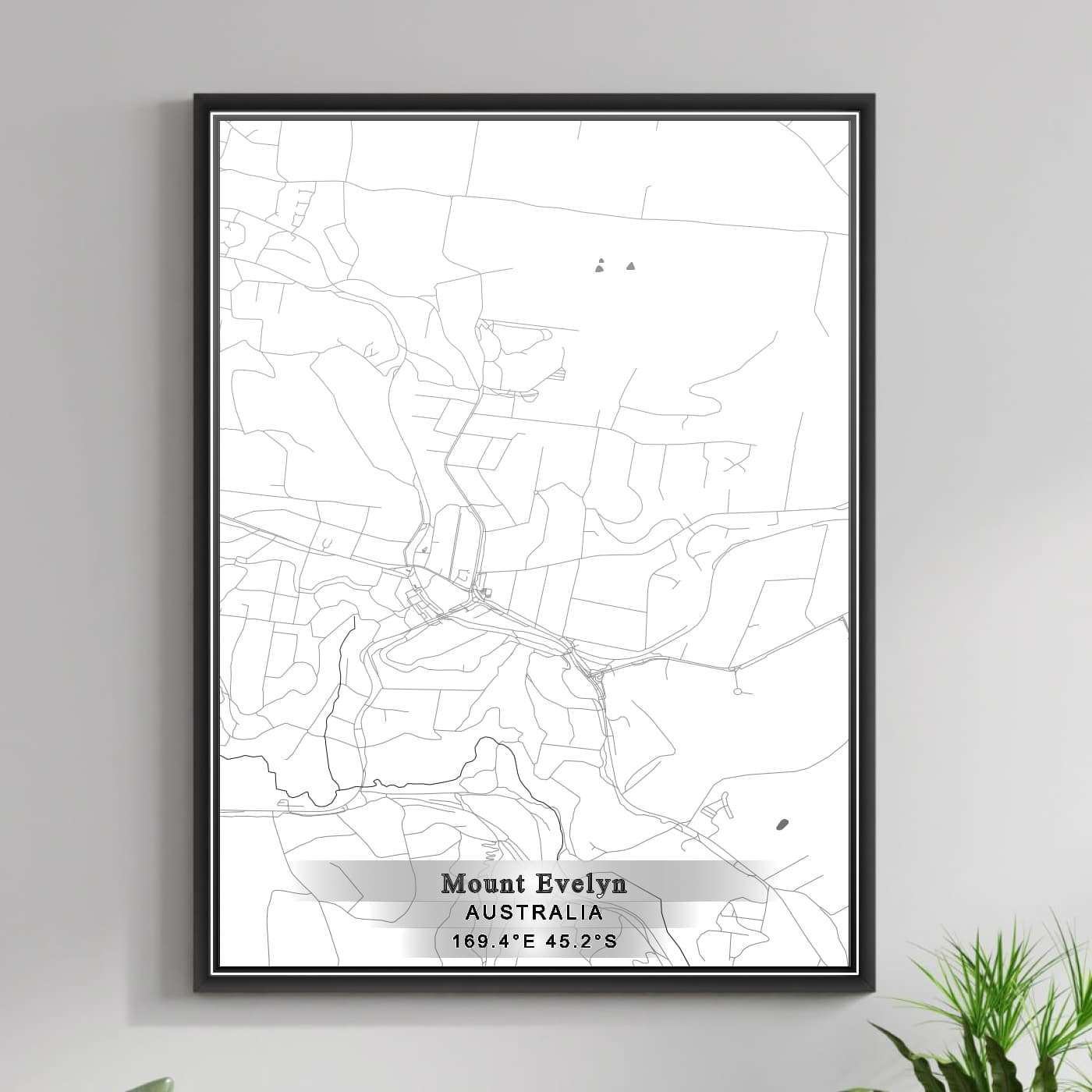 ROAD MAP OF MOUNT EVELYN, AUSTRALIA BY MAPBAKES