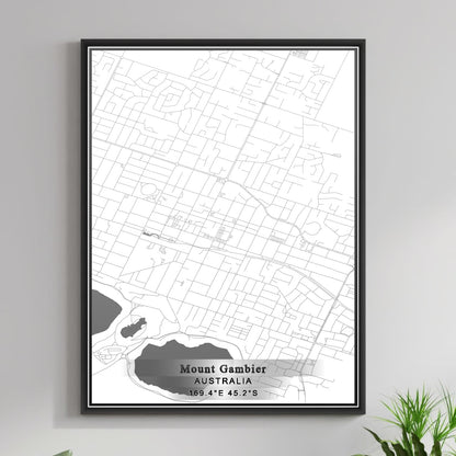 ROAD MAP OF MOUNT GAMBIER, AUSTRALIA BY MAPBAKES