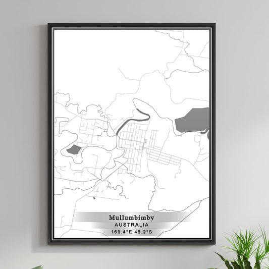 ROAD MAP OF MULLUMBIMBY, AUSTRALIA BY MAPBAKES