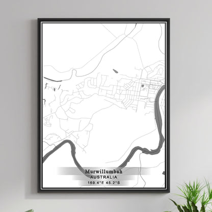 ROAD MAP OF MURWILLUMBAH, AUSTRALIA BY MAPBAKES