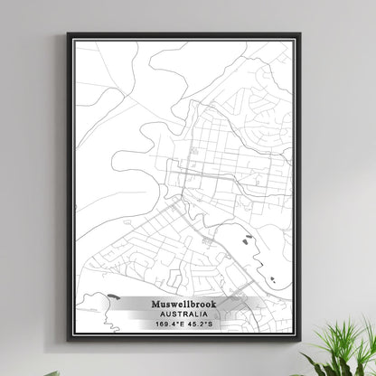 ROAD MAP OF MUSWELLBROOK, AUSTRALIA BY MAPBAKES