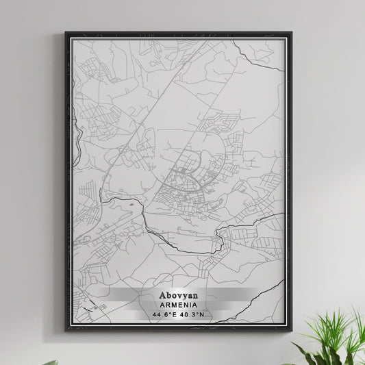 ROAD MAP OF ABOVYAN, ARMENIA BY MAPBAKES