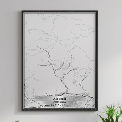 ROAD MAP OF ALAVERDI, ARMENIA BY MAPBAKES