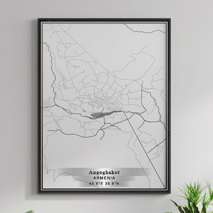 ROAD MAP OF ANGEGHAKOT, ARMENIA BY MAPBAKES