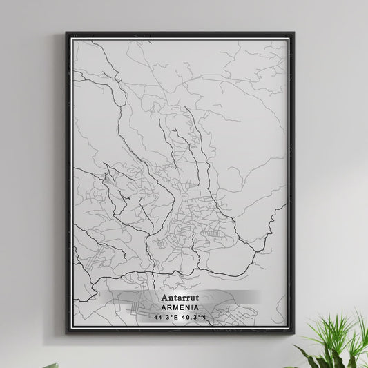 ROAD MAP OF ANTARRUT, ARMENIA BY MAPBAKES