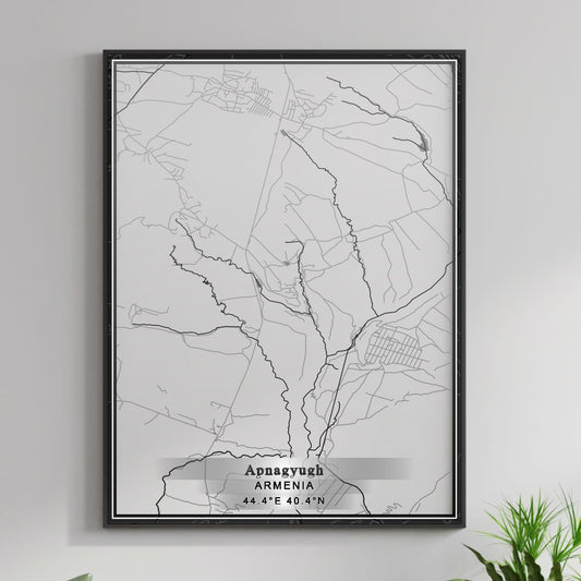 ROAD MAP OF APNAGYUGH, ARMENIA BY MAPBAKES
