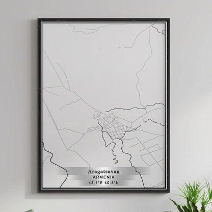ROAD MAP OF ARAGATSAVAN, ARMENIA BY MAPBAKES