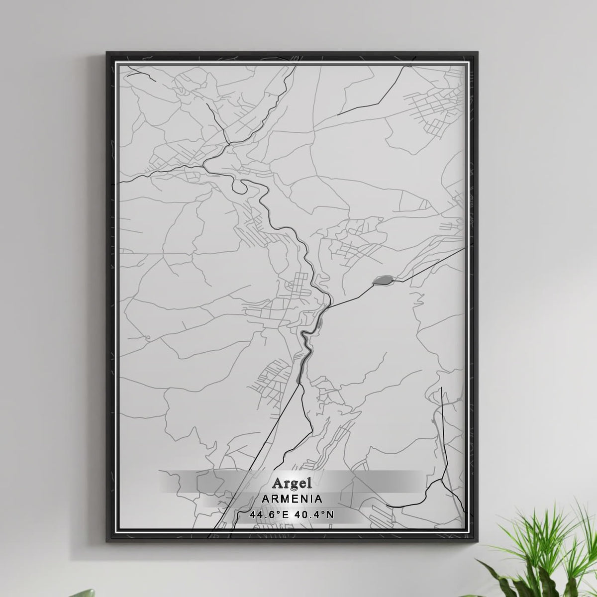 ROAD MAP OF ARGEL, ARMENIA BY MAPBAKES