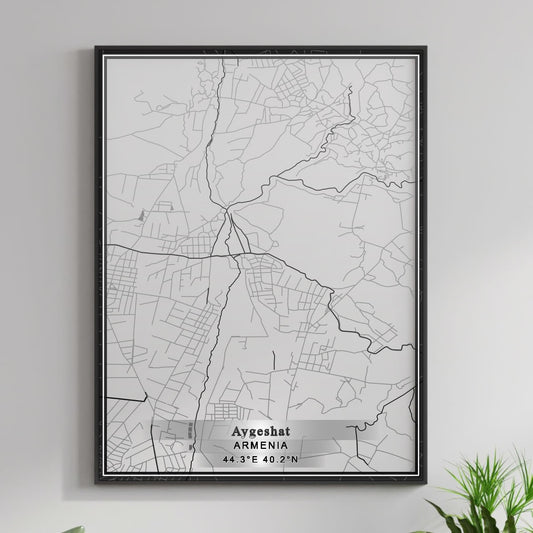 ROAD MAP OF AYGESHAT, ARMENIA BY MAPBAKES