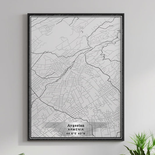 ROAD MAP OF AYGESTAN, ARMENIA BY MAPBAKES