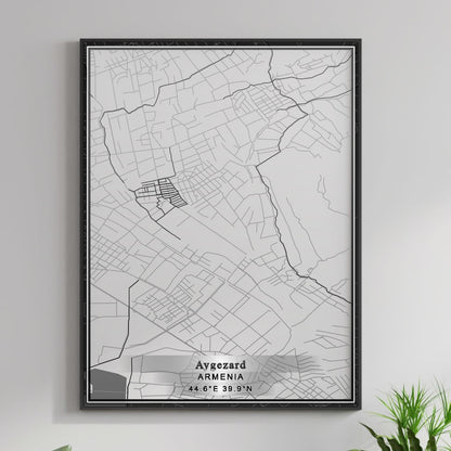 ROAD MAP OF AYGEZARD, ARMENIA BY MAPBAKES