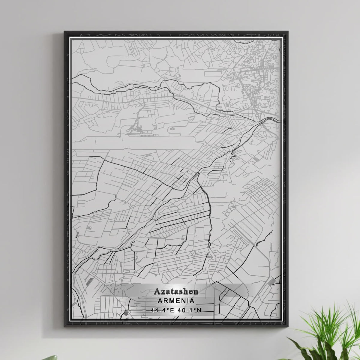 ROAD MAP OF AZATASHEN, ARMENIA BY MAPBAKES
