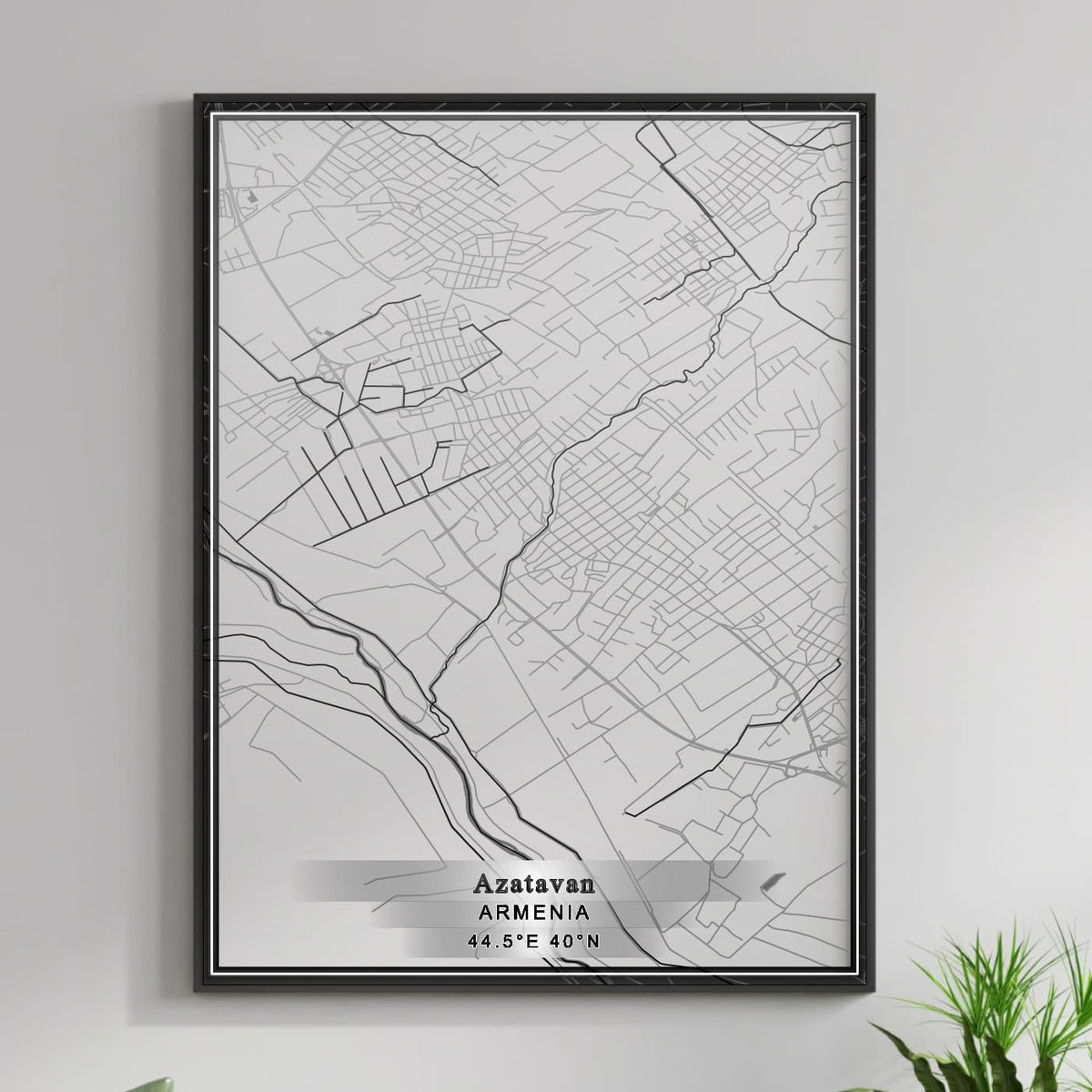 ROAD MAP OF AZATAVAN, ARMENIA BY MAPBAKES