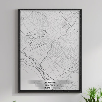 ROAD MAP OF AZATAVAN, ARMENIA BY MAPBAKES