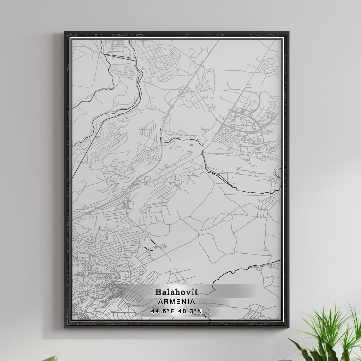 ROAD MAP OF BALAHOVIT, ARMENIA BY MAPBAKES