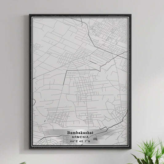 ROAD MAP OF BAMBAKASHAT, ARMENIA BY MAPBAKES