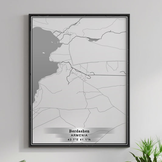 ROAD MAP OF BERDASHEN, ARMENIA BY MAPBAKES