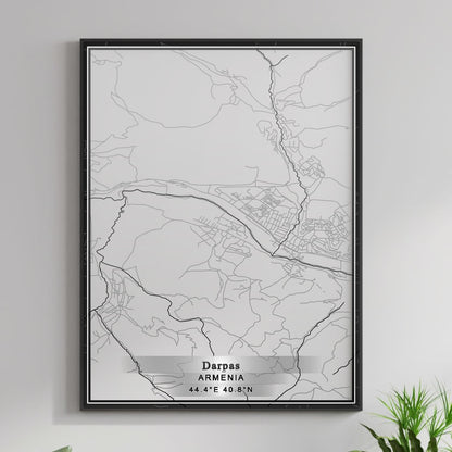 ROAD MAP OF DARPAS, ARMENIA BY MAPBAKES