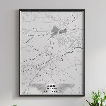 ROAD MAP OF KAGHSI, ARMENIA BY MAPBAKES