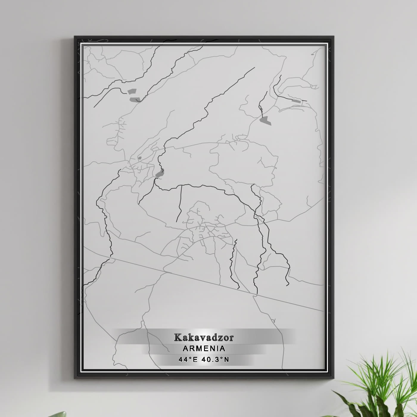 ROAD MAP OF KAKAVADZOR, ARMENIA BY MAPBAKES