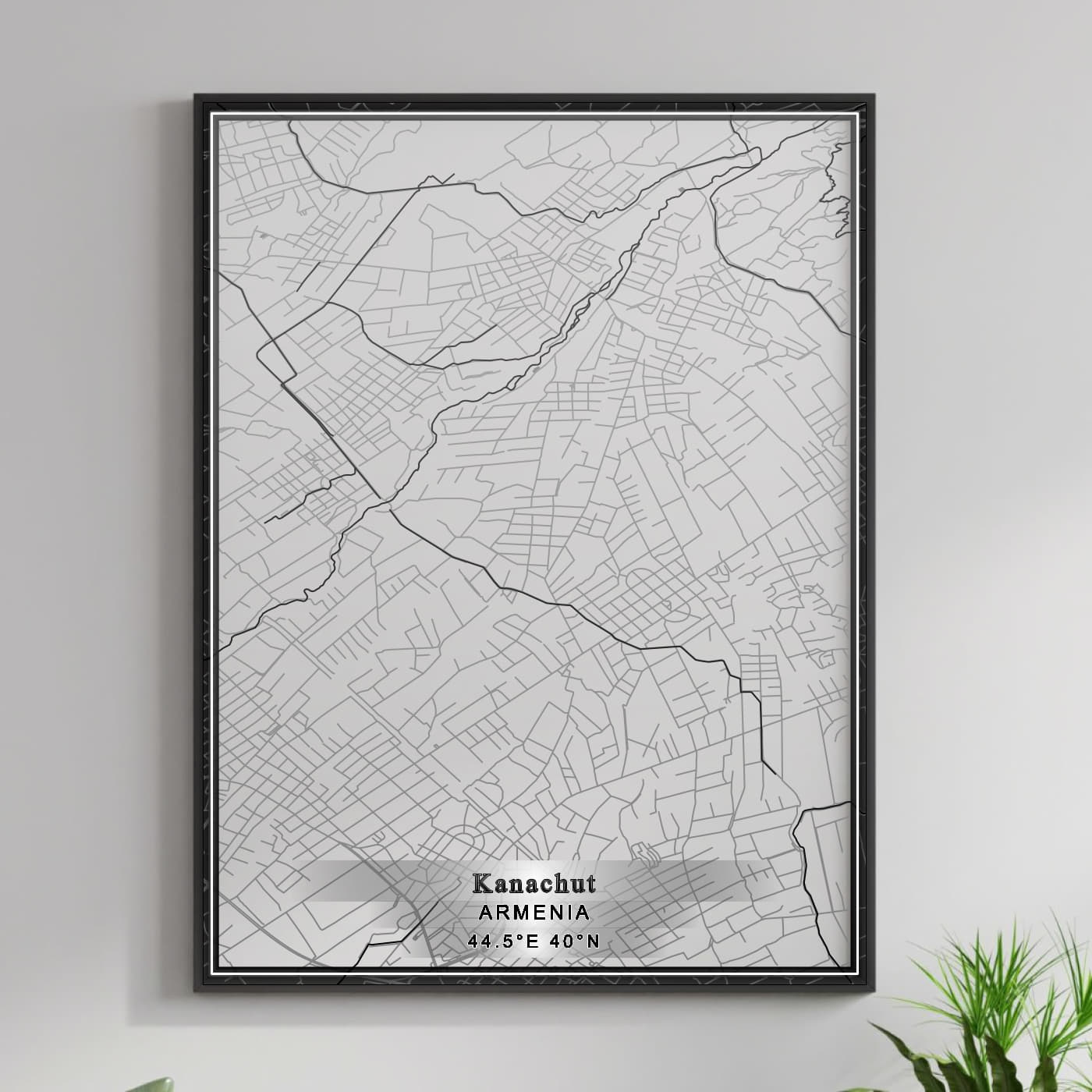 ROAD MAP OF KANACHUT, ARMENIA BY MAPBAKES