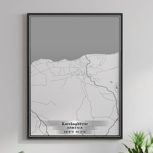 ROAD MAP OF KARCHAGHBYUR, ARMENIA BY MAPBAKES