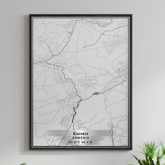 ROAD MAP OF KARENIS, ARMENIA BY MAPBAKES