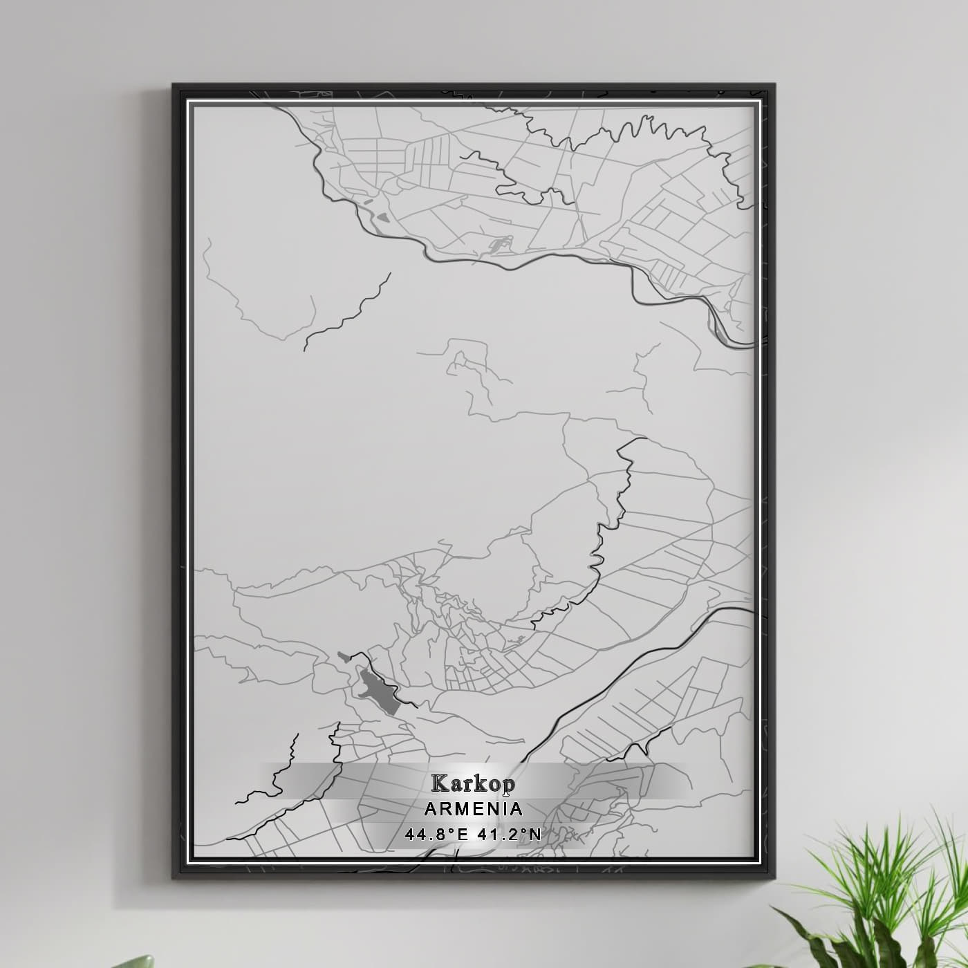 ROAD MAP OF KARKOP, ARMENIA BY MAPBAKES