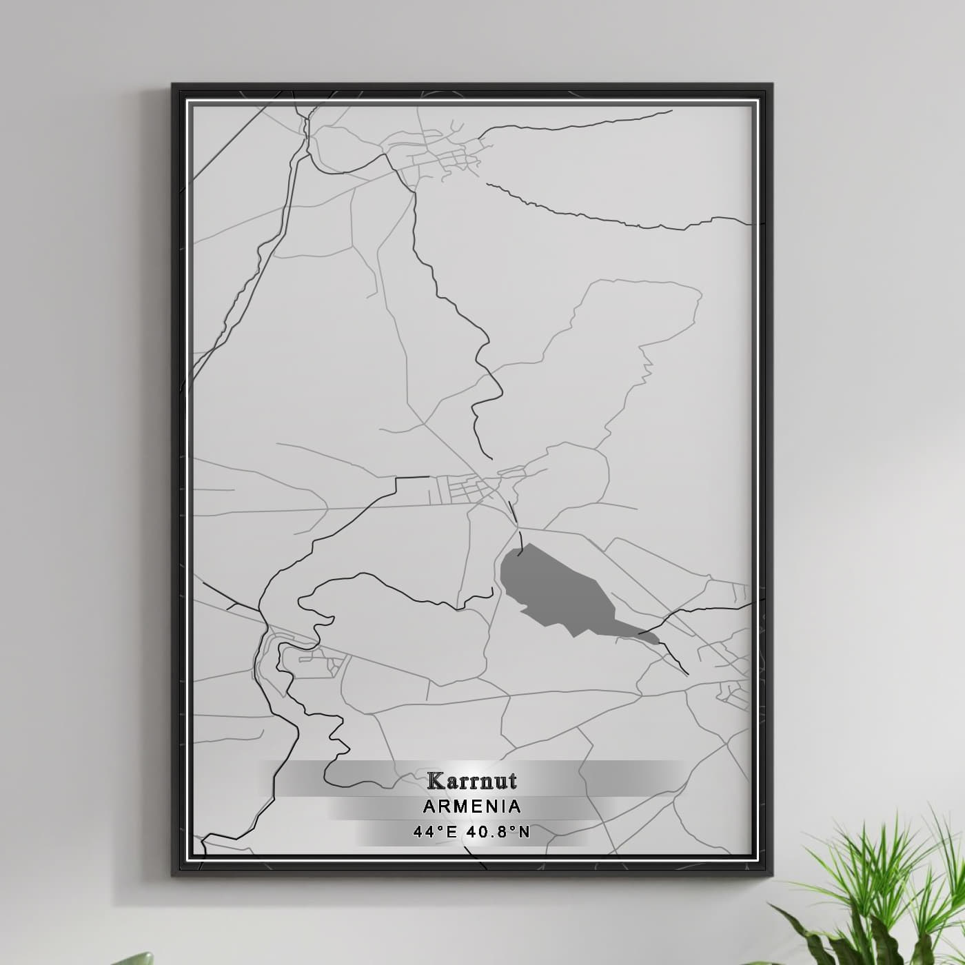 ROAD MAP OF KARRNUT, ARMENIA BY MAPBAKES