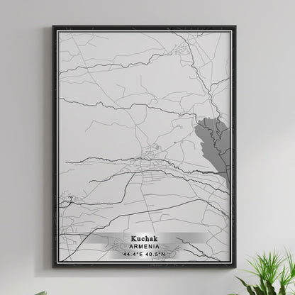 ROAD MAP OF KUCHAK, ARMENIA BY MAPBAKES