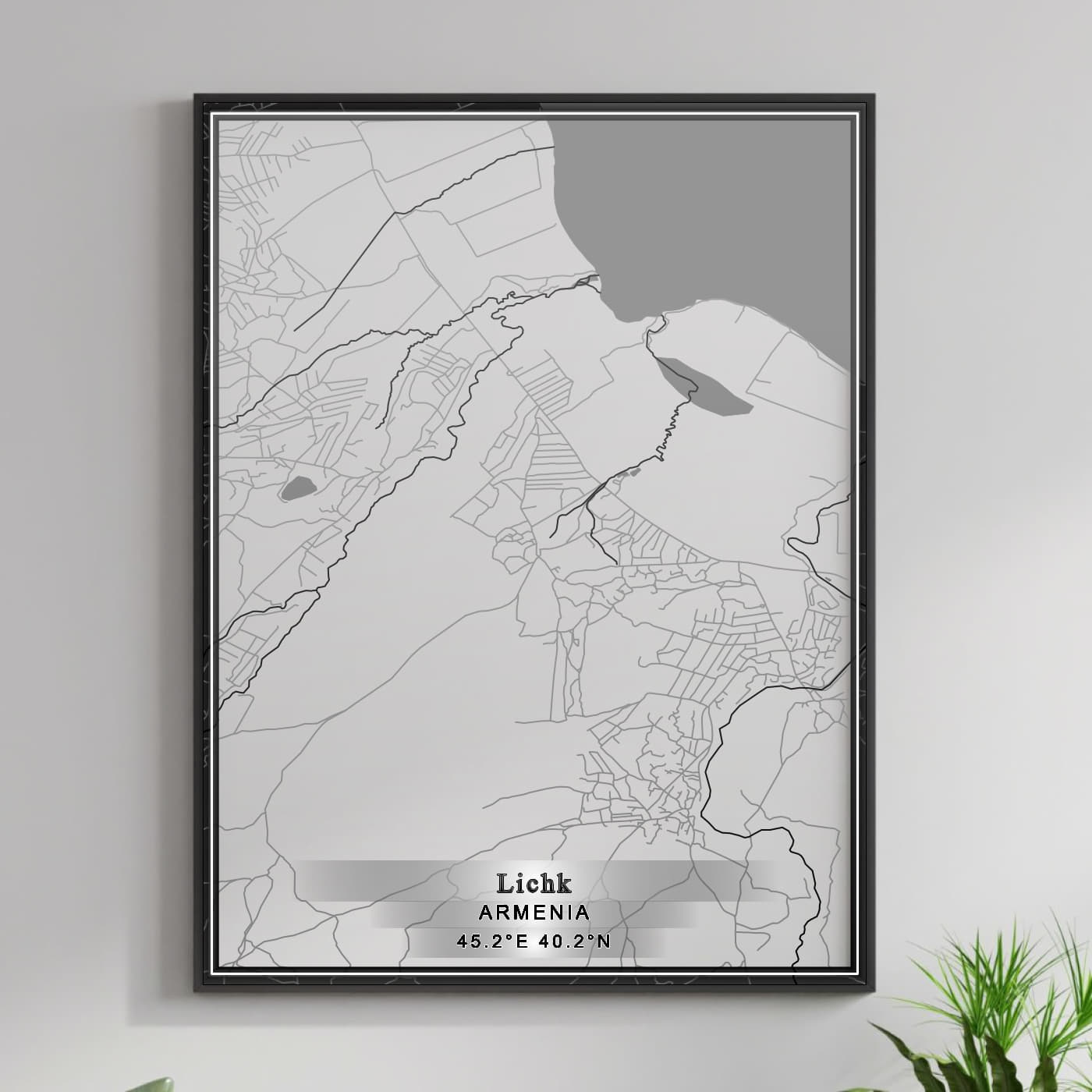 ROAD MAP OF LICHK, ARMENIA BY MAPBAKES